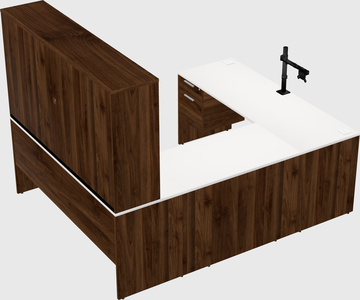 U-shaped desk