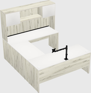 U-shaped desk