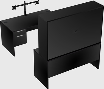 U-shaped desk