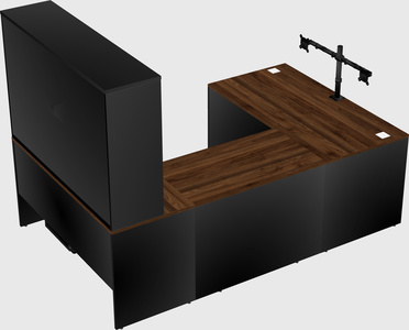 U-shaped desk