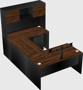 U-shaped desk