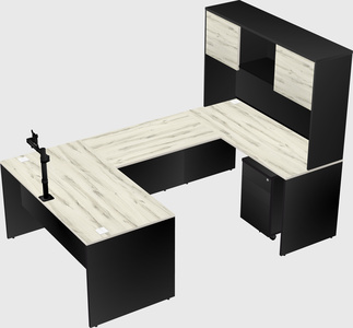 U-shaped desk