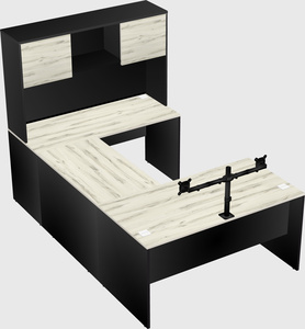U-shaped desk