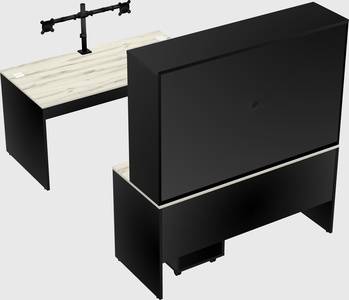 U-shaped desk