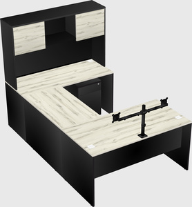 U-shaped desk