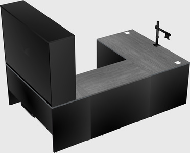 U-shaped desk