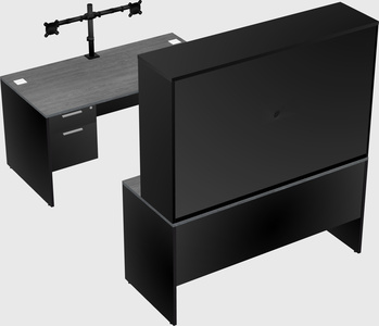 U-shaped desk