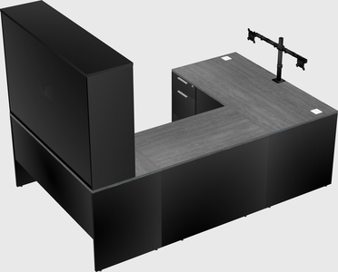 U-shaped desk