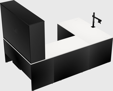 U-shaped desk