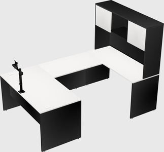 U-shaped desk