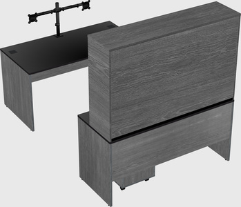 U-shaped desk