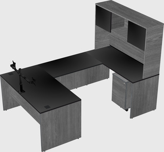 U-shaped desk