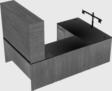 U-shaped desk