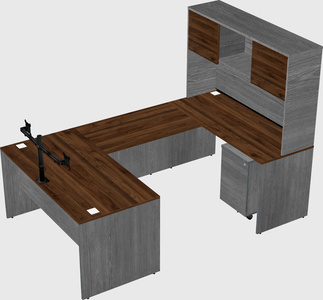 U-shaped desk