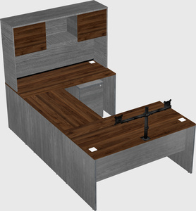 U-shaped desk