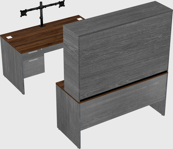 U-shaped desk