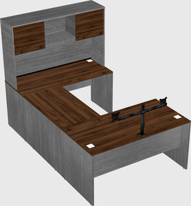 U-shaped desk