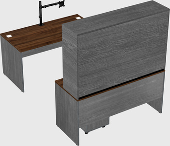 U-shaped desk