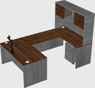 U-shaped desk