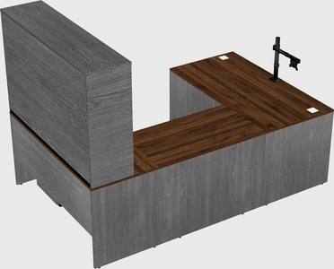 U-shaped desk