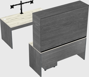 U-shaped desk