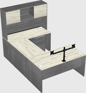 U-shaped desk