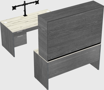 U-shaped desk