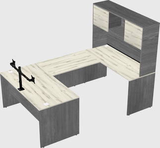 U-shaped desk