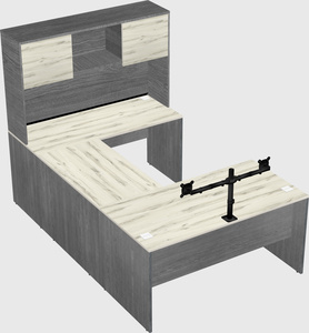 U-shaped desk
