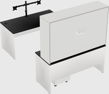 U-shaped desk