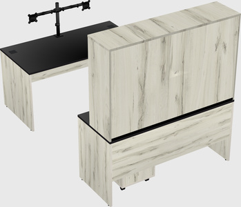 U-shaped desk