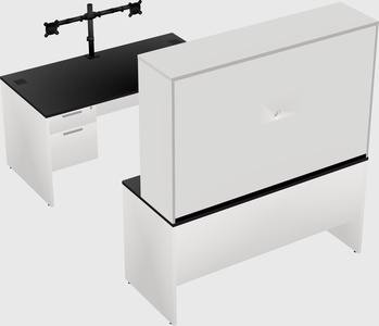 U-shaped desk