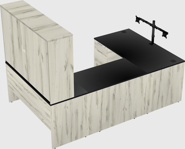 U-shaped desk