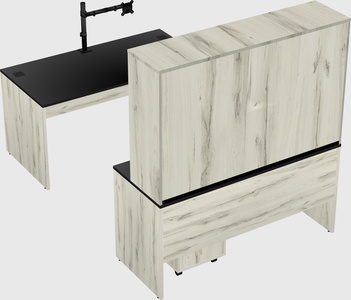 U-shaped desk