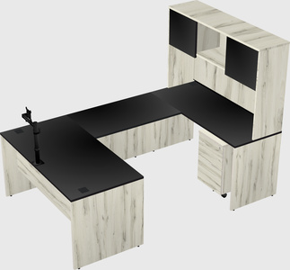 U-shaped desk