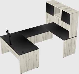 U-shaped desk
