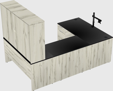 U-shaped desk