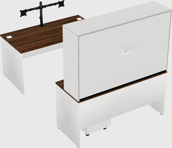 U-shaped desk