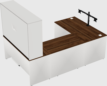 U-shaped desk