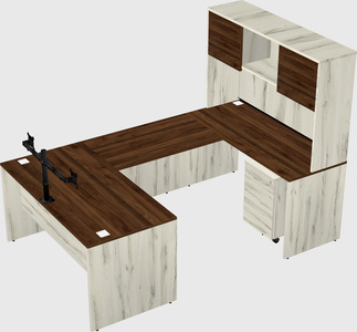 U-shaped desk