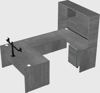 U-shaped desk