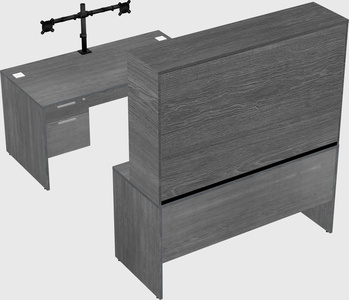 U-shaped desk