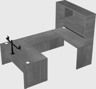 U-shaped desk