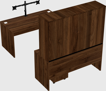 U-shaped desk