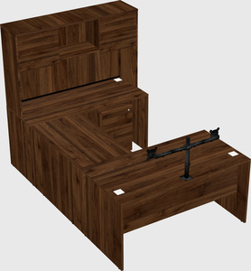 U-shaped desk
