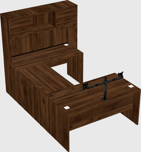 U-shaped desk