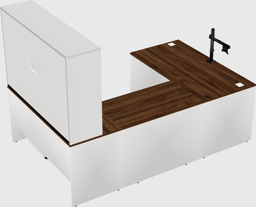 U-shaped desk