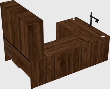 U-shaped desk