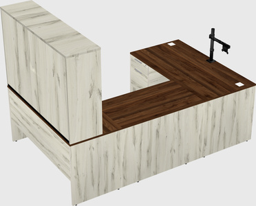 U-shaped desk