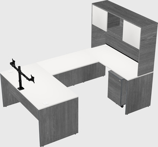 U-shaped desk